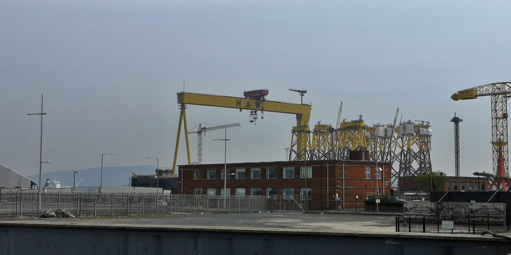 Samson, der größere der beiden Krane von Harland & Wolff