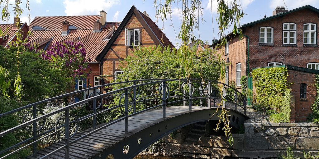 Brücke über die Trave, Altstadt Bad Oldesloe