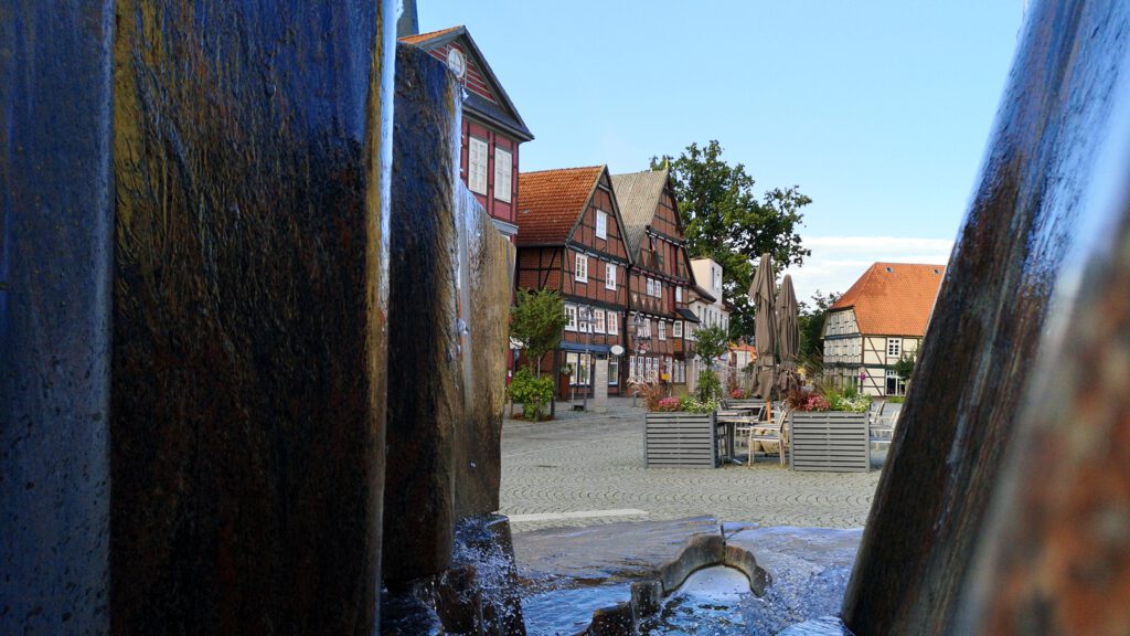 Häuserensemble aus dem frühen 17. Jahrhundert am Marktplatz Dannenberg