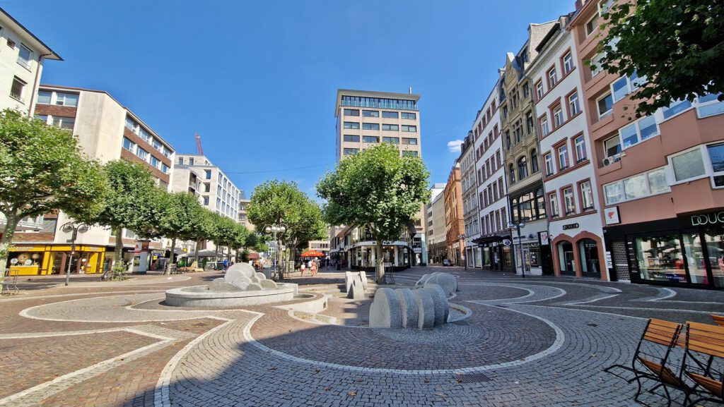 70er-Jahre-Tristesse in der Großen Bockenheimer Straße