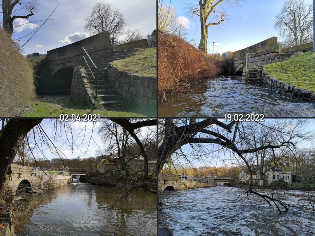 Hochwasser an der Bille