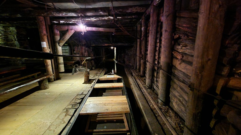 Erzkahnfahrt im Besucherbergwerk Lautenthals Glück