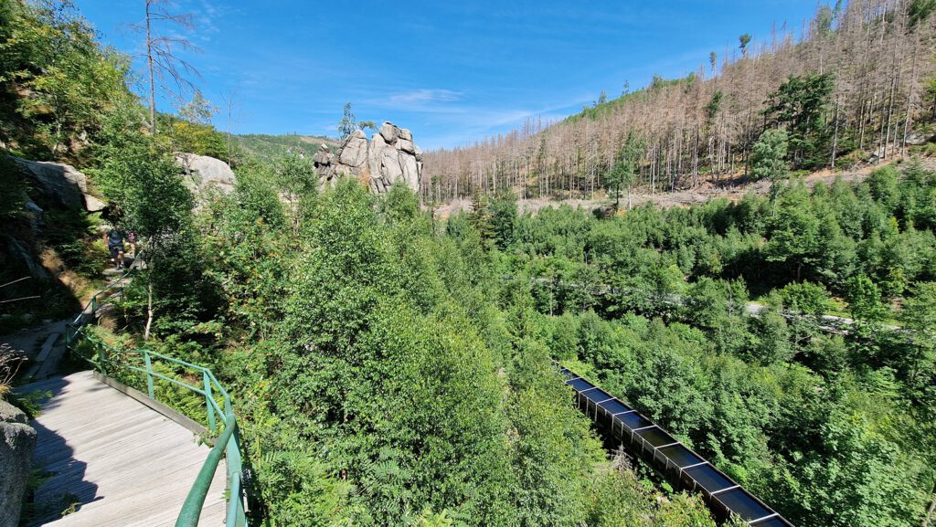 Aquädukt von der Adlerklippe aus gesehen