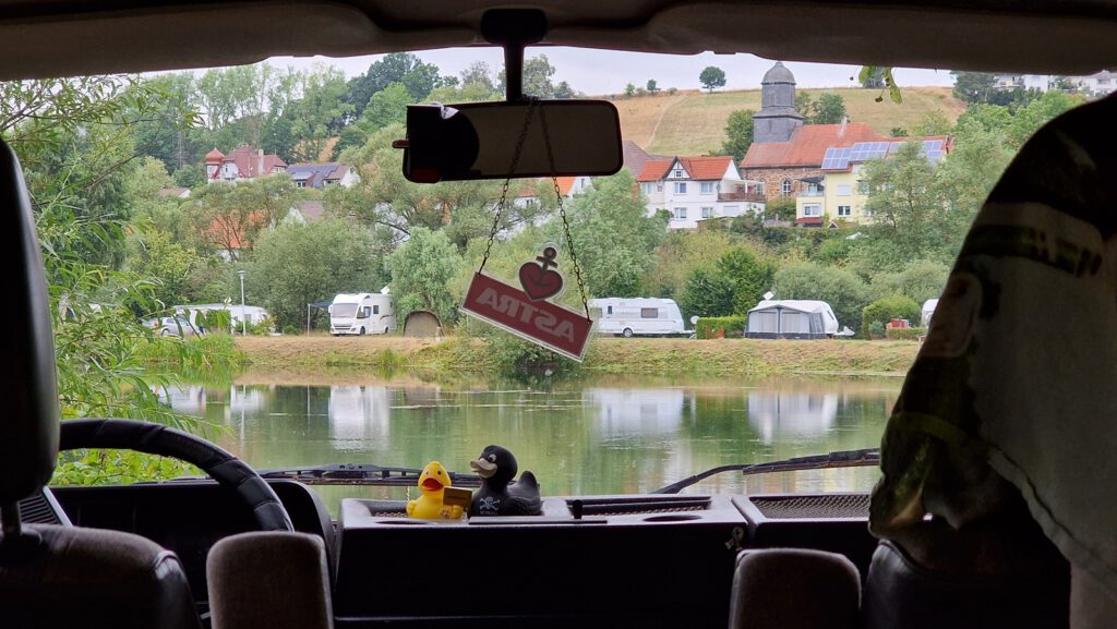 Morgens auf dem Campingplatz Beiseförth